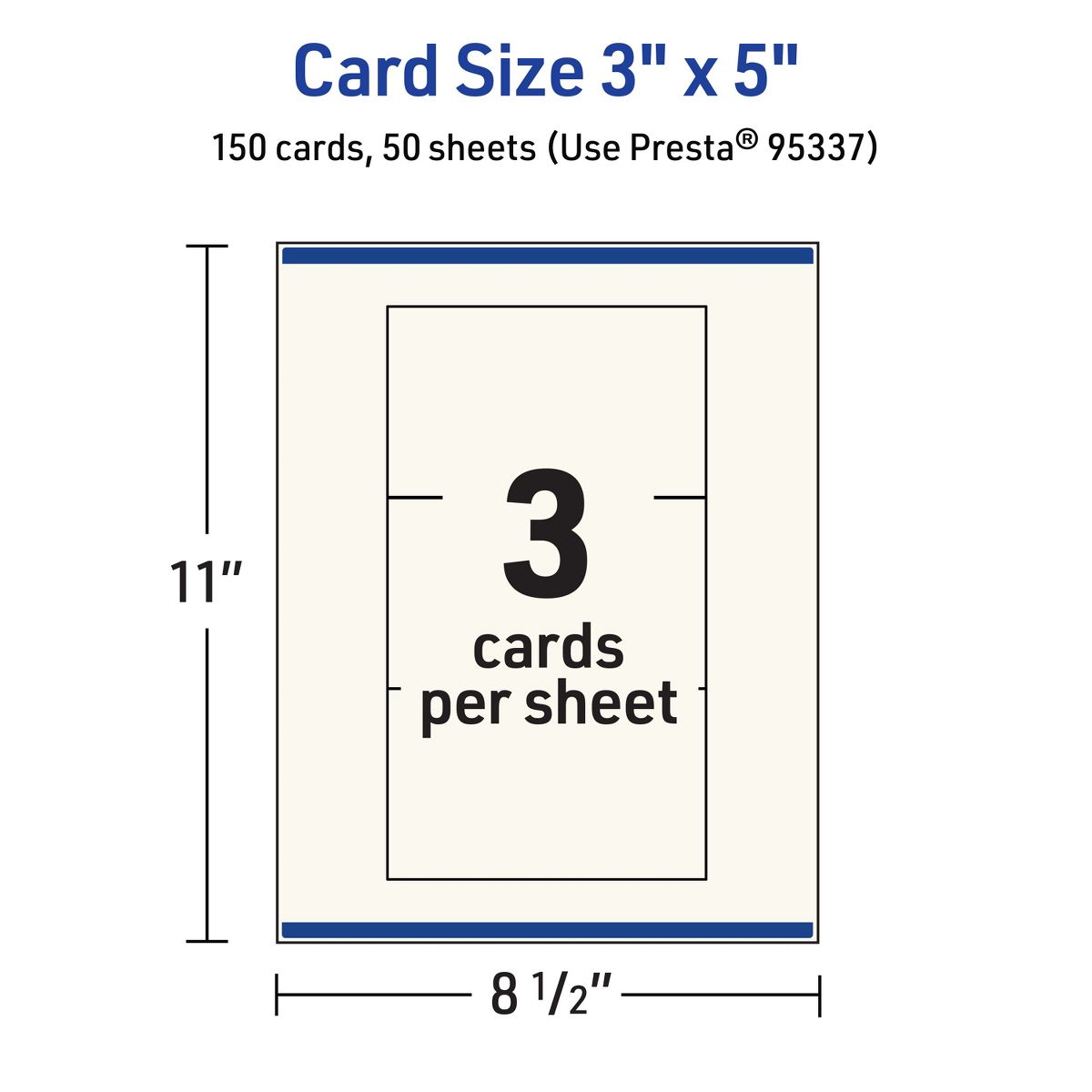 Avery Matte Ivory Index Cards, 3" x 5" Rectangle - thumbnail 5