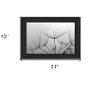 HomeRoots Love is a Delicate Flower Black Framed Print Wall Art - 3 of 4