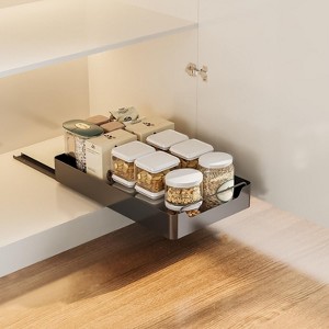 Pull Out Cabinet Organizer with Soft-Close Damping,Heavy Duty Kitchen Storage Solution for Spices,Jars & Cans - 1 of 4
