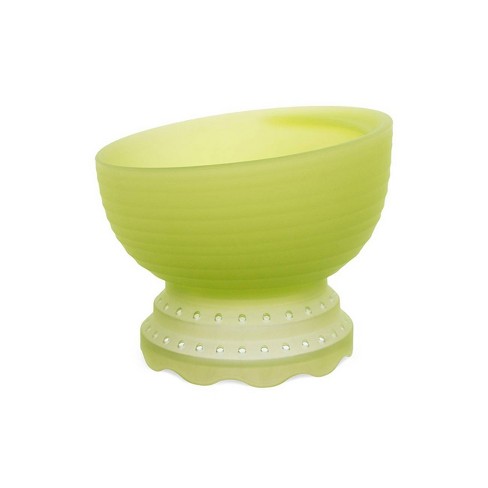 Suction Silicone Food Bowl Baby Bowl Flower Shaped Dish Silicone Bowl Toddler Bowl, Yellow