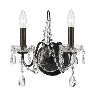 Crystorama Lighting Butler 2 - Light Sconce in  English Bronze - 1 of 2