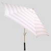 9' Round Cabana Stripe Patio Umbrella - Light Wood Pole - Threshold™ - image 2 of 3