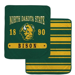 NCAA North Dakota State Bison Varsity Plaque Double Sided Royal Plush Blanket: Sports Team Logo - 1 of 1