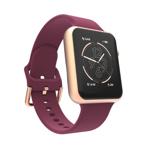 Itouch Air 4 Smartwatch Jillian Michaels 41mm Rosegold burgundy Case Target