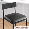 Dining Table Set for 2, Kitchen Table and Upholstered Chairs for 2, 3 Piece Counter Height Bar Table Set - 3 of 4