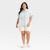 Women's Short Sleeve Button-Down Shirt - Ava & Viv™ - 3 of 3