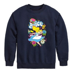 Boys' - Disney - Alice In Wonderland Graphic Long Sleeve Fleece Sweatshirt - 1 of 4