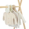 3 Sprouts Baby Velvet Hanger & Closet Divider Set - Cream & Terrazzo - 3 of 4