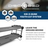 Disc-O-Bed Youth Double Cot Kid-O-Bunk, Modular for Bunk Beds, Dual Cots, or Bench with 2 Carry Bags - 2 of 4