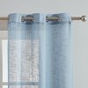 Dainty Home Hannah 2-pack Linen Textured Light Filtering Grommet Window Panels - 2 of 4