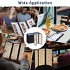 WeChef 30 Pcs 4.25 x 11" Restaurant Menu Covers 3 Page 6 View Trifold Menu Holders for Wine List Drink Bar Cafe Hotel - 2 of 4