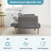 Whizmax 79 Inch Convertible Sofa Bed Small Folding Loveseat, Wooden Sofa Legs, Modern Lounge Chair, Gray - 4 of 4