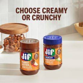 Jif Crunchy Peanut Butter & Chocolate Flavored Spread - 15oz