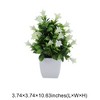 Unique Bargains Artificial Plants Lily Flower Bonsai Arrangement Plastic 3.74"x3.74"x10.63" 1 Pc - 3 of 4
