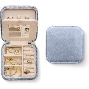 Plush Velvet Jewelry Box | Travel Jewelry Case | Featured in Things | Best Gifts For Daughter - 1 of 4