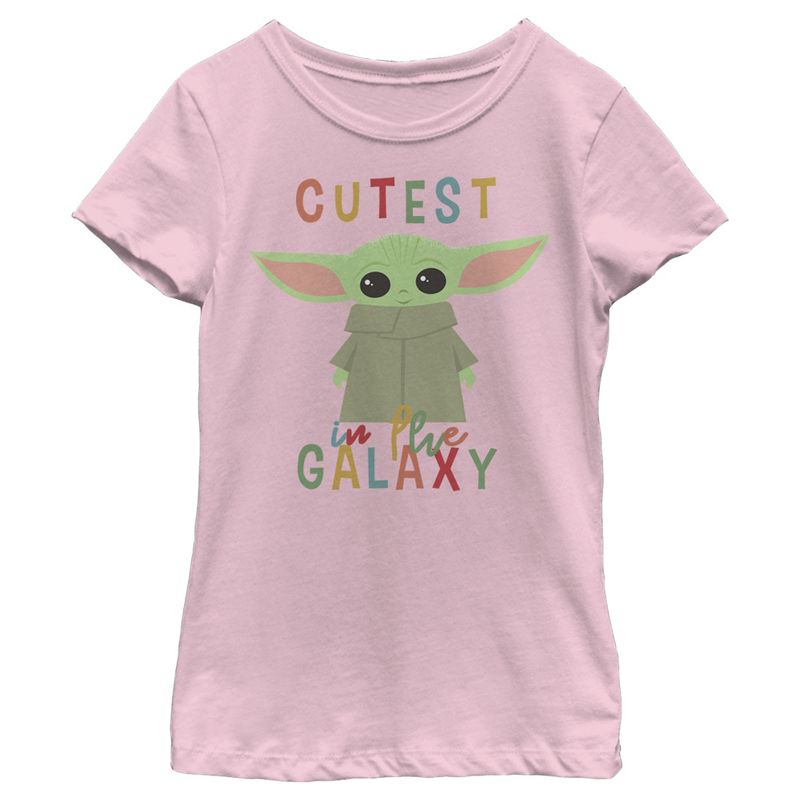Girl's Star Wars The Mandalorian The Child Cutest in the Galaxy T-Shirt, 1 of 5