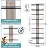 Sorbus 9 Bottle Gray Wood Wall Mounted Wine Rack - Perfect for Home Bar, Kitchen, Dining Room, Wall Wine Bottle - 3 of 4