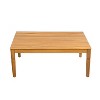 Scott Living Darla 4 Piece Outdoor Sleek Acacia Wood Seating Set with Water-Resistant Cushion - 4 of 4