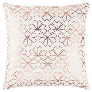 Throw Pillow Rizzy Home Ivory Copper