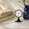 REGALWOVEN Battery Powered Metal Analog Non-Tick Alarm Clock 3.1"L x 3.1"W x 5.0"H 1 Pc - 2 of 4