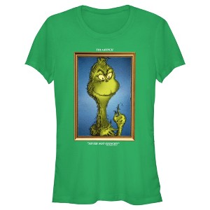 Junior's Dr. Seuss Framed Grinch Painting T-Shirt - 1 of 4