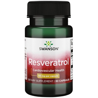 Swanson Resveratrol 50 mg 30 Capsules.