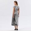 Women's Metallic Belted Midi A-Line Dress - A New Day™ - 2 of 3