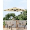 9FT Outdoor Patio Umbrella, Market Umbrella with Push Button Tilt and Crank, 8 Sturdy Ribs UV Protection - 4 of 4