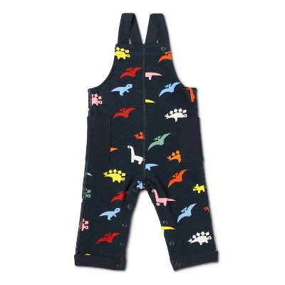 Baby Adaptive Dino Print Knit Overalls - Christian Robinson x Target Navy Newborn