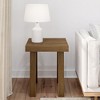 Plank+Beam Solid Wood Classic Square Side Table, 20" Sofa Table for Living Room, End Table - 2 of 4