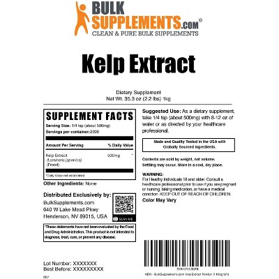 BulkSupplements Kelp Extract Powder