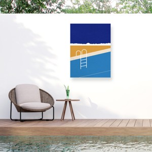 Trademark Fine Art - Rosi Feist  Desert Pool Matted Framed Art - 1 of 4
