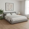 HomeRoots Gray Tufted Velvet Upholstered Queen Bed Frame - 2 of 4