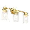 Livex Lighting Whittier 3 - Light Vanity in  Polished Brass - 4 of 4