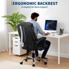 High Back Ergonomic Office Chair, Adjustable Lumbar Support & Headrest, Swivel Task Chair with Up Armrests, Height Adjustable Desk Chair for Home - 2 of 4