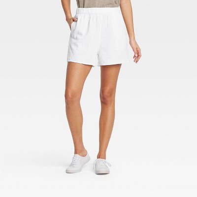 white shorts female