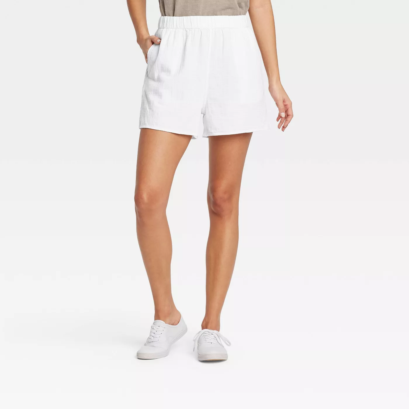 Women's High-Rise Pull-On Shorts - Universal Thread™  - image 1 of 10