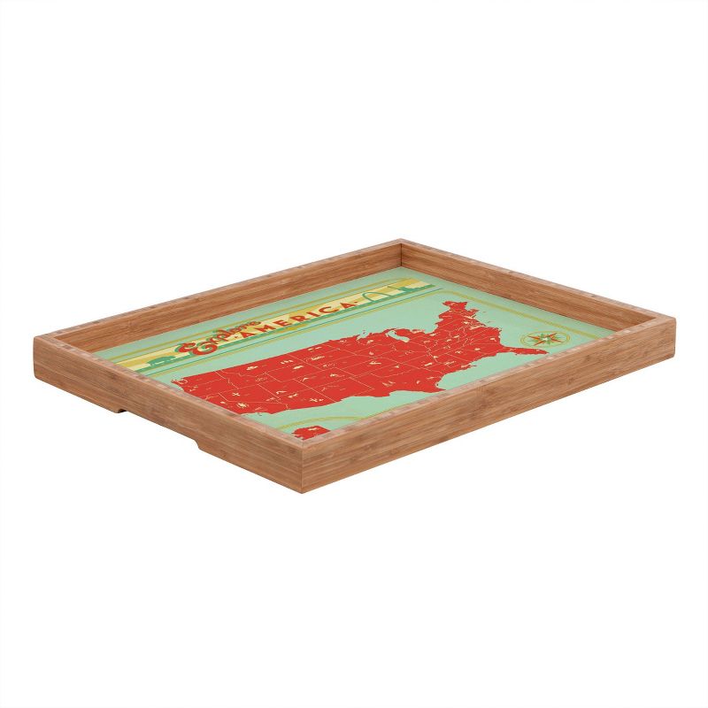 Anderson Design Group Explore America Rectangle Tray - Red - Deny Designs, 3 of 7