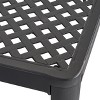 PAGED Stylish Outdoor Dining Table Resin Patio Table with Tempered Glass Tabletop for Patio, Lawn, Courtyard - 3 of 4