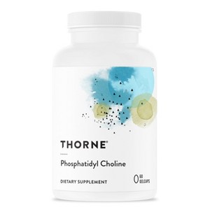 Thorne Phosphatidyl Choline - 420mg Phosphatidylcholine (PC) - Gluten-Free, Dairy-Free - 60 Gelcaps - 1 of 4