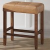 Alaterre Furniture Madison 25-Inch Bar Stool with Faux Leather Seat - Counter Height Stool for Kitchen Island or Bar - Backless Barstools - 2 of 4