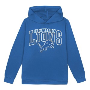 NFL Detroit Lions Toddler Boys' Poly Fleece Hooded Sweatshirt - 1 of 1