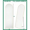 58 Inch Arched Full Length Mirror Gold Floor Mirror with Stand Freestanding Wall Mounted Bedroom Dressing Room Mirror - 3 of 4