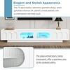 Sapphtopaz TV Stand for TVs Media Console with Drawers Storage Cabinet with Glass Doors and Shelf, TV Stands for Living Room - 2 of 4