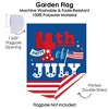 Big Dot of Happiness Firecracker 4th of July - Outdoor Home Decorations - Double-Sided Red, White and Royal Blue Party Garden Flag - 12 x 15.25 inches - image 3 of 4