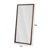 Wall-Mounted Mirror, Faux Wooden Frame,vintage full length mirror,Stylish Big and Tall Body Mirror - 3 of 3