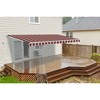 ALEKO 13 x 10 feet Retractable Motorized Home Patio Canopy Awning White Frame 13'x10' - 2 of 4