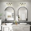 Apmir Arched High-Strength Tempered Glass and Aluminum Alloy Framed French Cleat Mounted Wall Decor Bathroom Vanity Mirror with 5-Year Warranty - 3 of 4