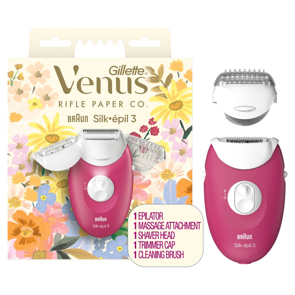 Photos - Hair Removal Cream / Wax Venus Rifle Paper Co. +  Epilator with Shaver & Trimmer Attachments 