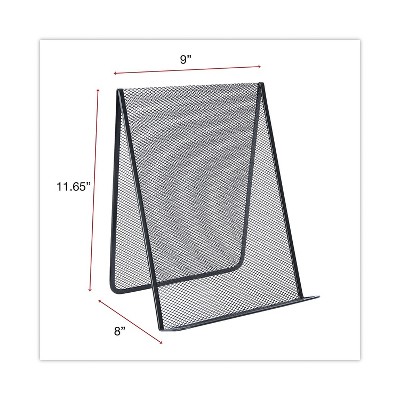 Black Metal Mesh Free Standing Document Holder